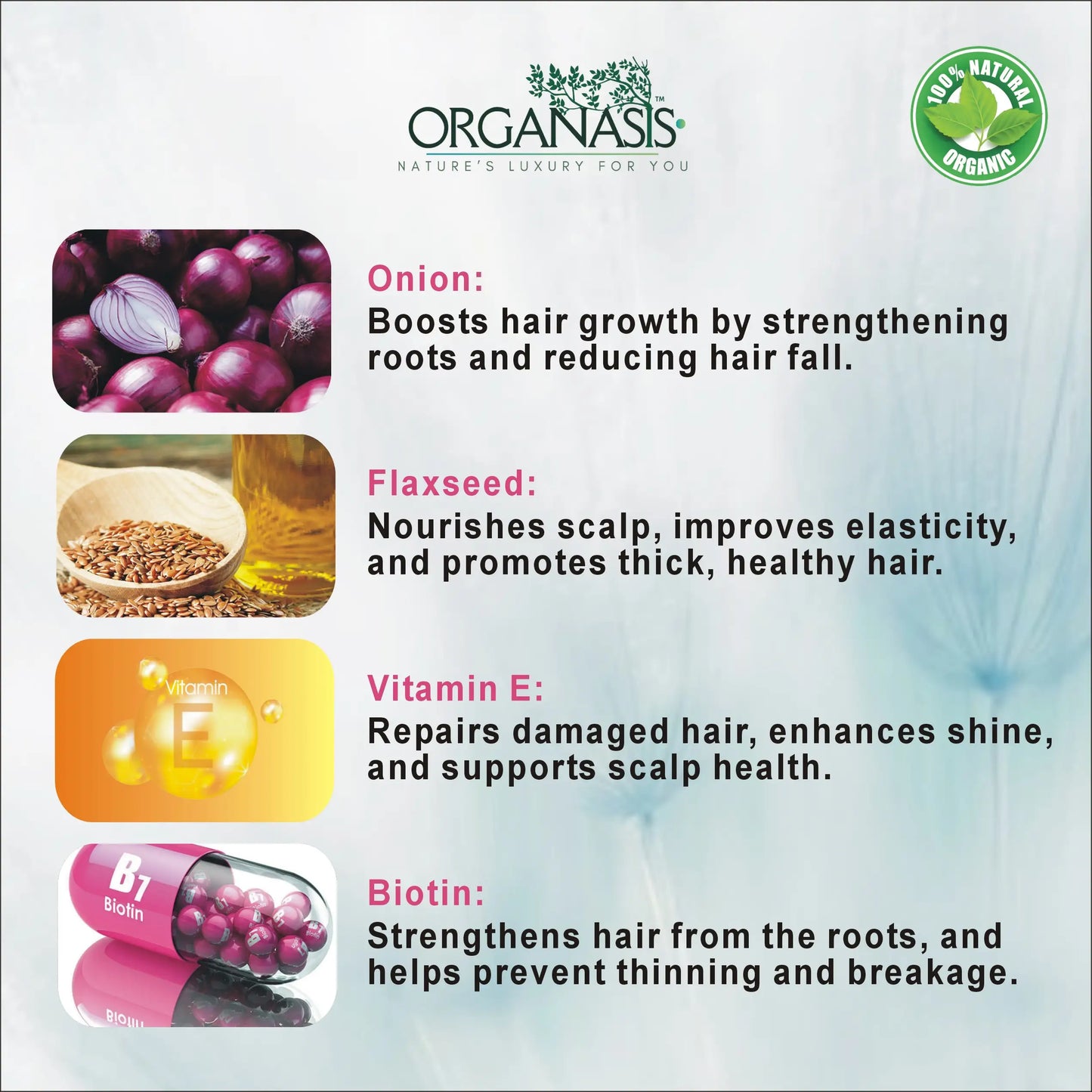 Organic Onion Shampoo