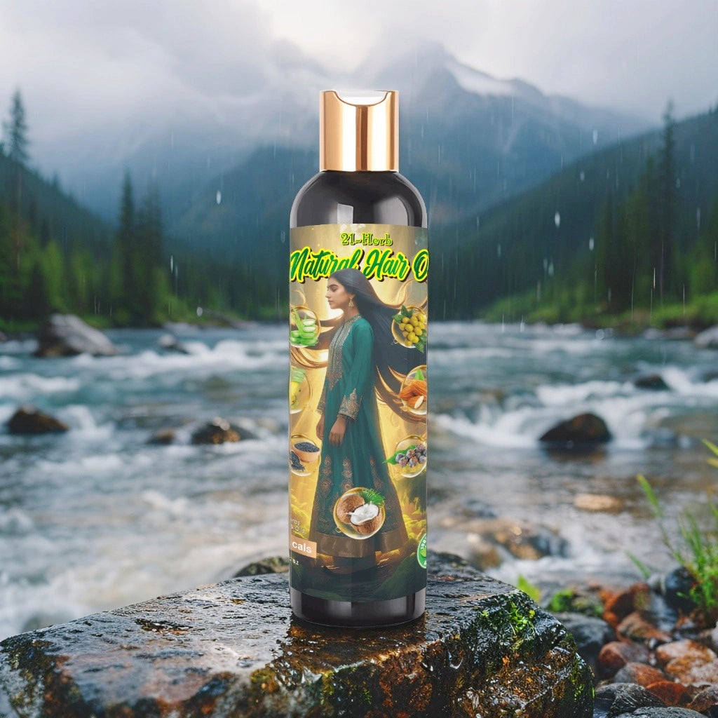 21 Herb Natural Hair Oil